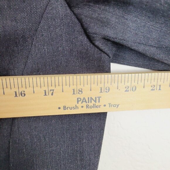 Pendleton Women's Sz 8 Classic Dark Gray Blazer Suit Jacket Virgin Wool Career - Picture 6 of 7